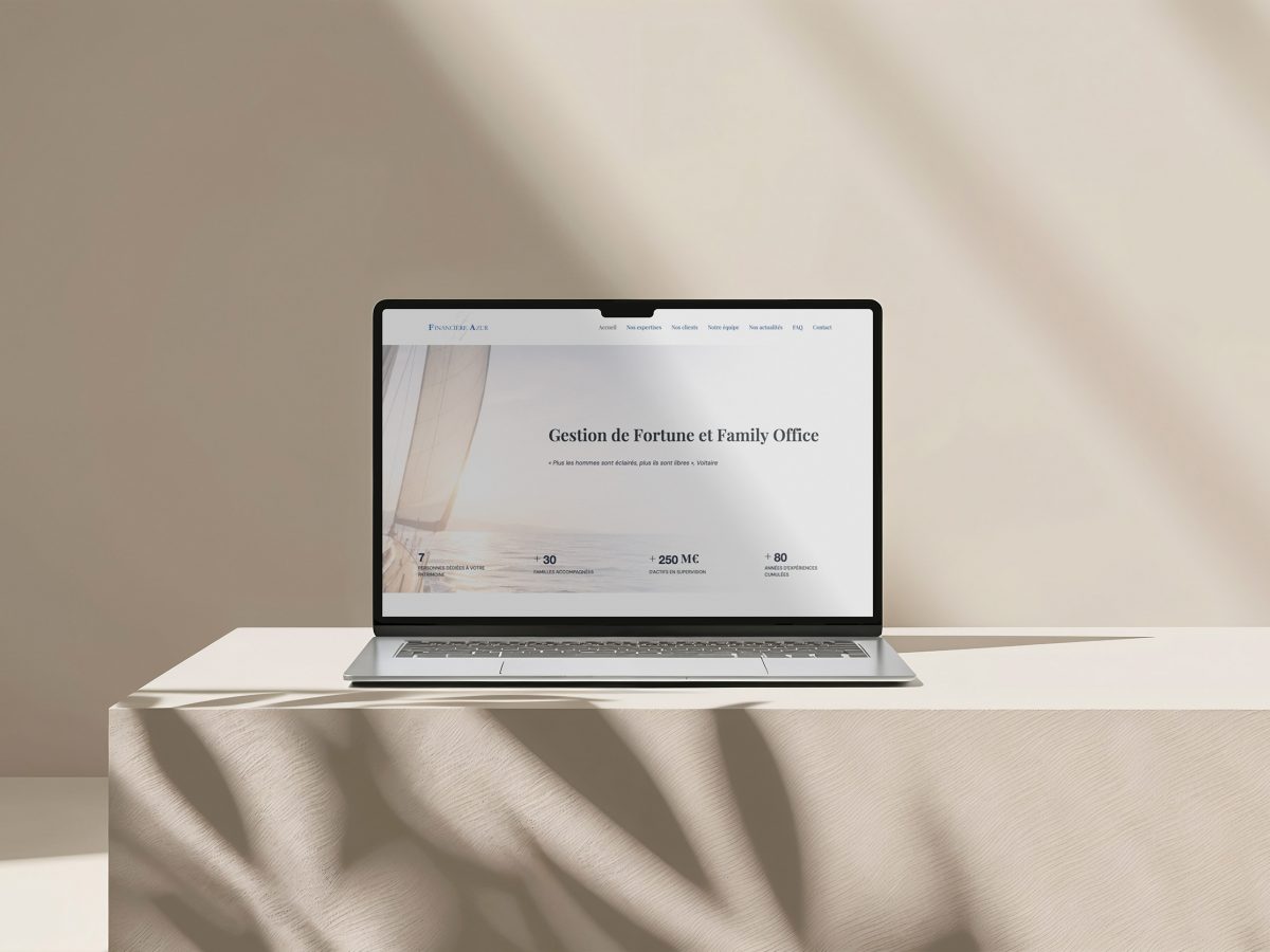 Site vitrine – Financière Azur