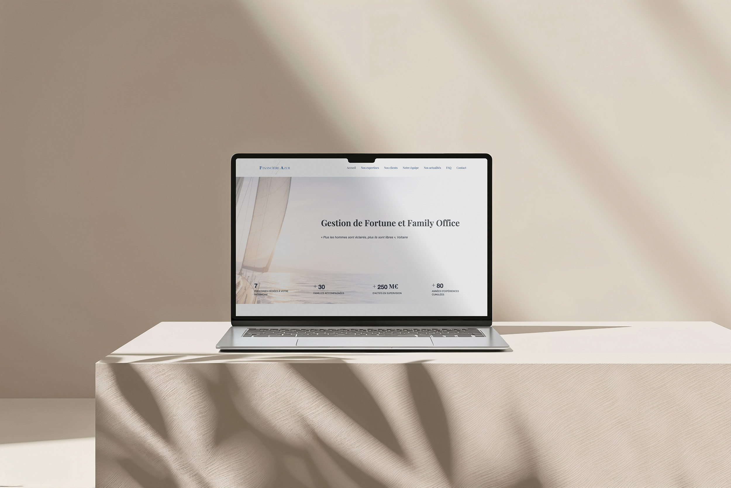 Site vitrine – Financière Azur